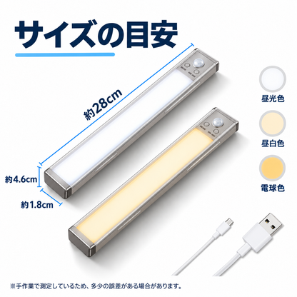 人感センサーLEDライト 充電式